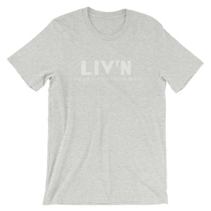 LIV'N YLYW White logo Short-Sleeve T-Shirt